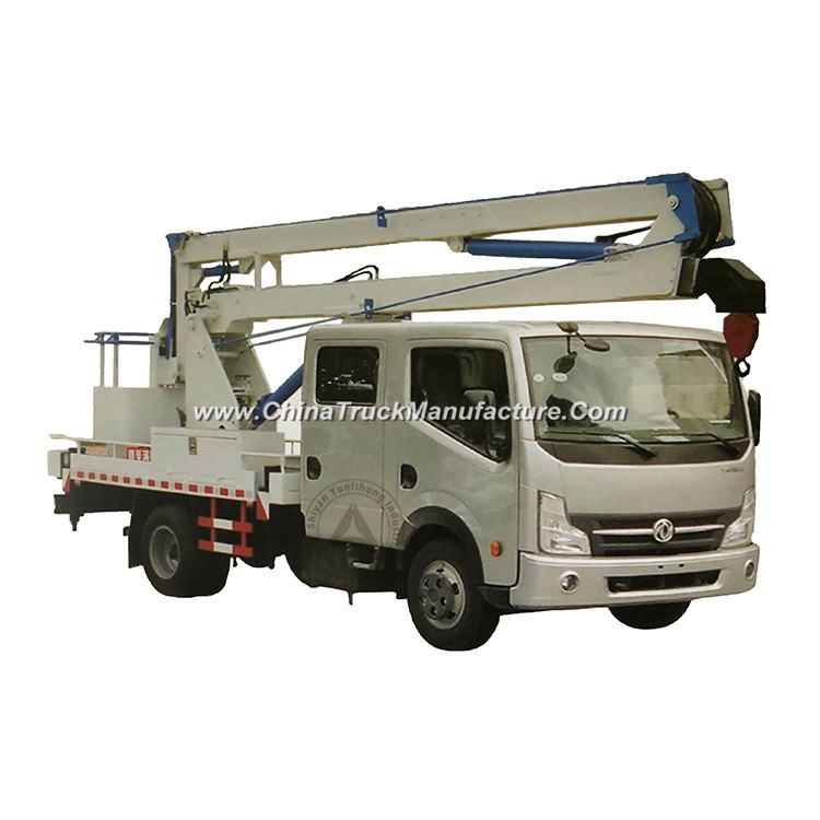 Dongfeng Chassis 4X2 130HP Euro IV (4) Engine Working Heigh 14m / Working Radius 11.5m Folding Arm H