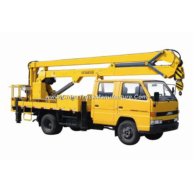 Dongfeng Chassis 4X2 110HP Euro IV (4) Engine Working Heigh 16m / Working Radius 7.1m Folding Arm Hy