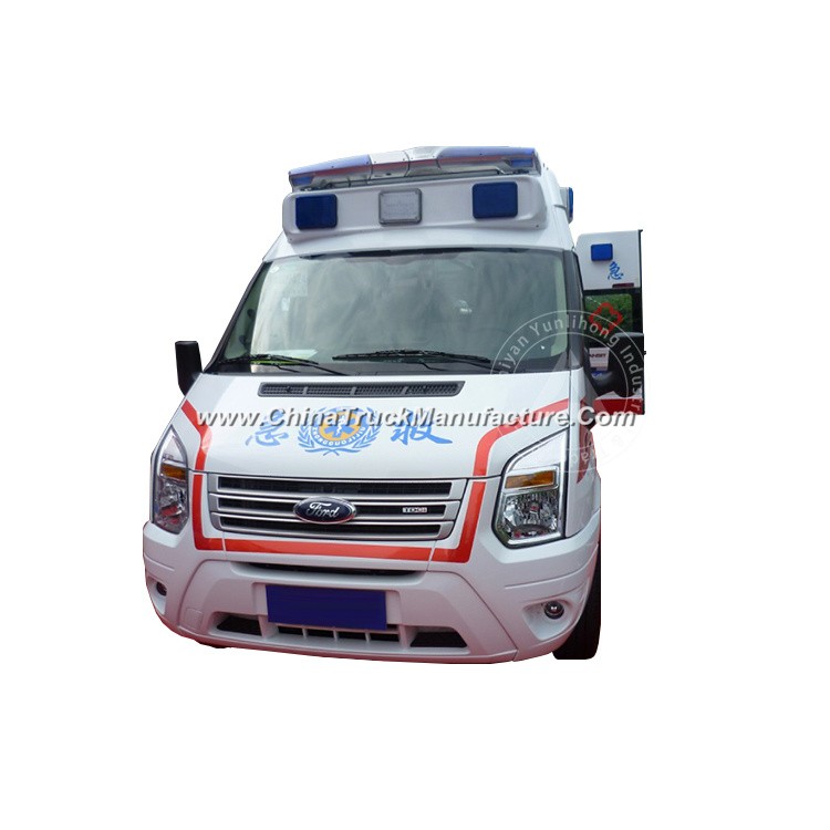 Ford Chassis LHD Ylh5048xj1 High Roof Diesel Engine Hospital ICU Transit Medical Clinic Ambulance