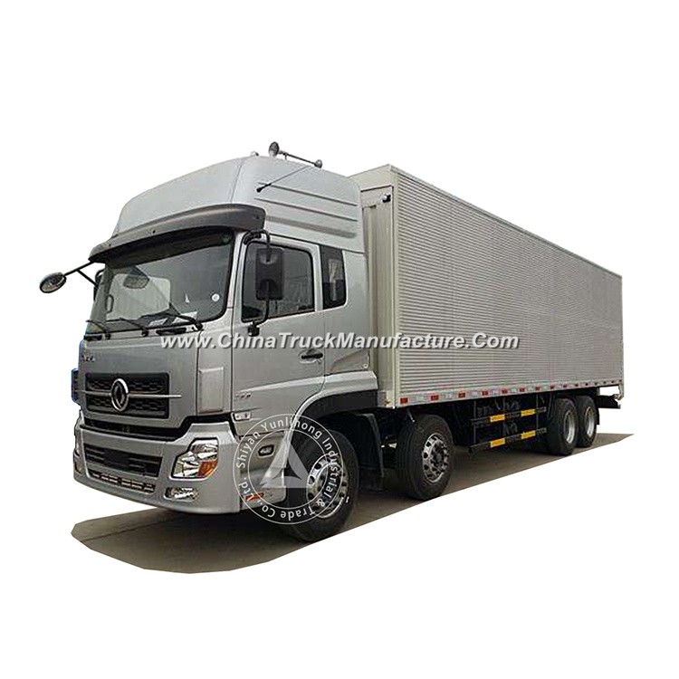 Dongfeng 8X4 385HP 59.2m3 (59.2CBM) Van 26 Ton (26t) Heavy Duty Complicated Road Condition Lightweig