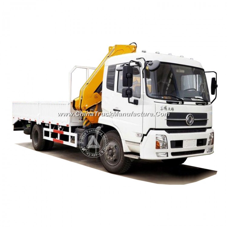 Dongfeng Lifting Height 10.5m Working Range 8m 6.3 Ton (6.3t) 3 Arms All Rotation Knuckle Boom Crane