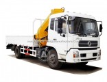 Dongfeng Lifting Height 10.5m Working Range 8.5m 6.3 Ton (6, 3t) 3 Arms Folding Arm Crane 4X2 6 Whee