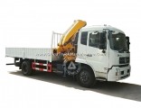 Dongfeng Lifting Height 12.5m Working Range 10m 5 Ton (5t) 4 Arms All Rotation Folding Arm Crane 4X2
