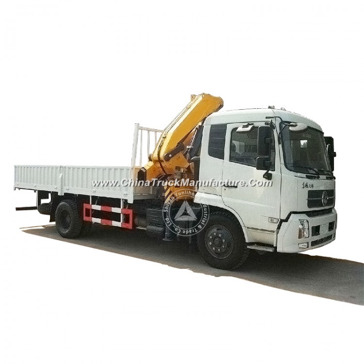Dongfeng Lifting Height 12m Working Range 10m 6.3 Ton (6.3t) 4 Arms All Rotation Knuckle Boom Crane 