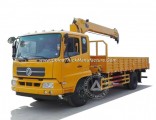 Dongfeng Lifting Height 13m Working Range 11m 5 Ton (5t) 4 Arms Telescoping Boom Crane 4X2 6 Wheels