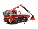 Dongfeng Lifting Height 10m Working Range 8.5m 5 Ton (5t) 3 Arms Knuckle Boom Crane 4X2 6 Wheels LHD