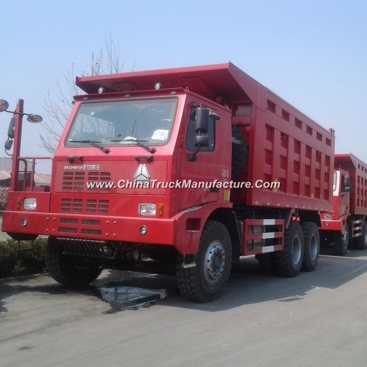 6X4 Sinotruk HOWO Mine Dump Truck for 80t Loading Weight for Big Stone