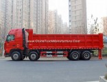 HOWO A7 31-40 Ton 8X4 Heavy Dump Truck Driving 375HP