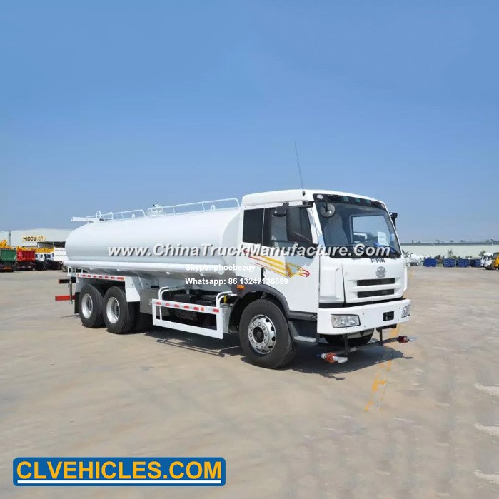 Chinese Factory FAW 10 Wheels 25000L Water Spray Truck for Sale
