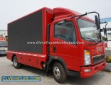 HOWO Color Mobile LED Screen Vehicle Mobile Advertising Truck for Sale