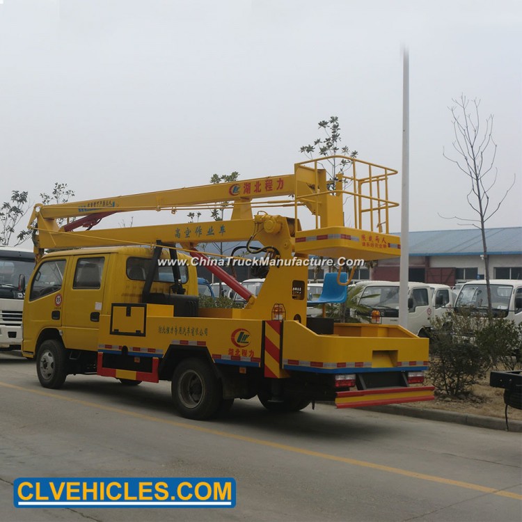 Dongfegn 16m Hydraulic Aerial Platform Truck Aerial Working Platform Cage Truck