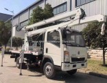 Sinotruk HOWO 4X2 12m 16m 18m 20m Hydraulic Telescopic Boom Foldable Boom Truck Mounted Aerial Work 