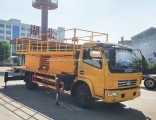 Double Hydraulic Sissor Work Aerial Arm Operator Platform High Work Truck