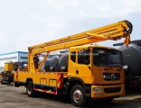 Stable Structure Strong Boom Largest Working Area Folding Beam Aerial Bucket Platform Truck