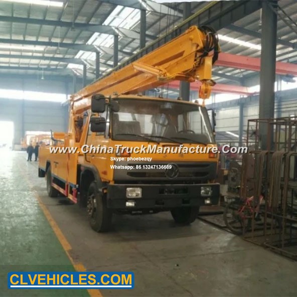 Dongfeng 153 Hand Operated Folding Type 22 Meters Bucket Booming Truck