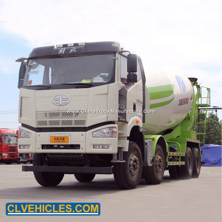 FAW Concrete Mixer Truck 9m3 for Sales with PMP System