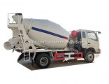 Yuejin 4X2 Small Type 5cbm Cement Mixer Vehicle with Sunny Pump