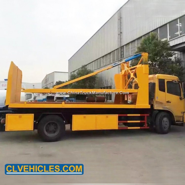 10 Tons Two Layer Platform Flatbed Wrecker Tow Truck for Sale