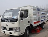 Manufacturer 6wheel Manual Transmission 1500L Water Tank 4cbm Garbage Tank Smart Road Sweeper Truck 