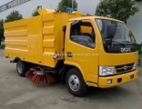 Dongfeng 2axle 5cbm 5000L Center Four Sweeper Disk Sanitation Street Cleaning Vehicle Road