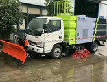Customized 4*2 Road Street Washing Truck with 2 Middle Place Brushes Mounted Snow Remover Equipment 