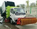 Customized 4*2 Road Street Washing Sweeping Truck with Snow Sweeping Equipment Roller Brush for Wint