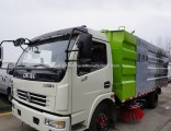 Right Hand Drive Dongfeng 4X2 140HP 4cbm Water Tank 5cbm Garbage Tank Street Road Vacuum Sweeper Was