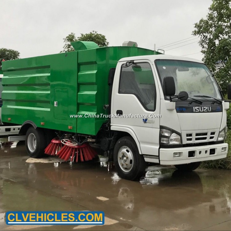 Isuzu 600p 120HP 2000L Water Tank 7000L Garbage Tank Sweeper Truck
