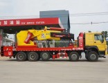 HOWO Heavy Duty 120t Flatbed Truck Mounted Telescopic Crane with 7arms