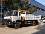 Dongfeng 4*2 Truck Mounted Crane 2t Straight Boom From Manufacture