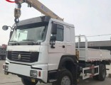 Customized HOWO 4*2 5t Straight Crane with Cargo Box Truck From Factory