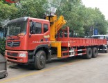 Dongfeng 6*4 Truck Mounted Crane 10t Folded Boom From Manufacture