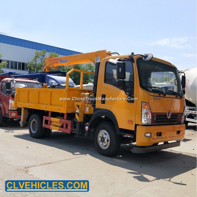 6 Tons Truck Mounted Cargo Truck with Crane for Brick
