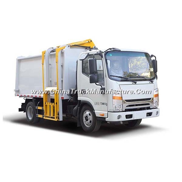 7.5cbm JAC Hang Barrel Type Compression Garbage Compactor Truck