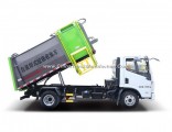 8 Ton 4X2 Yuejin 7cbm Hanging Barrel Garbage Collection Truck