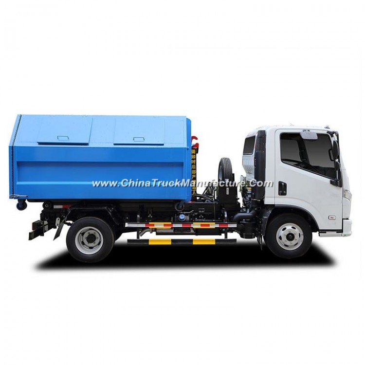 4X2 7 Cbm 8 Ton Yuejin 125HP Detachable Carriage Garbage Truck