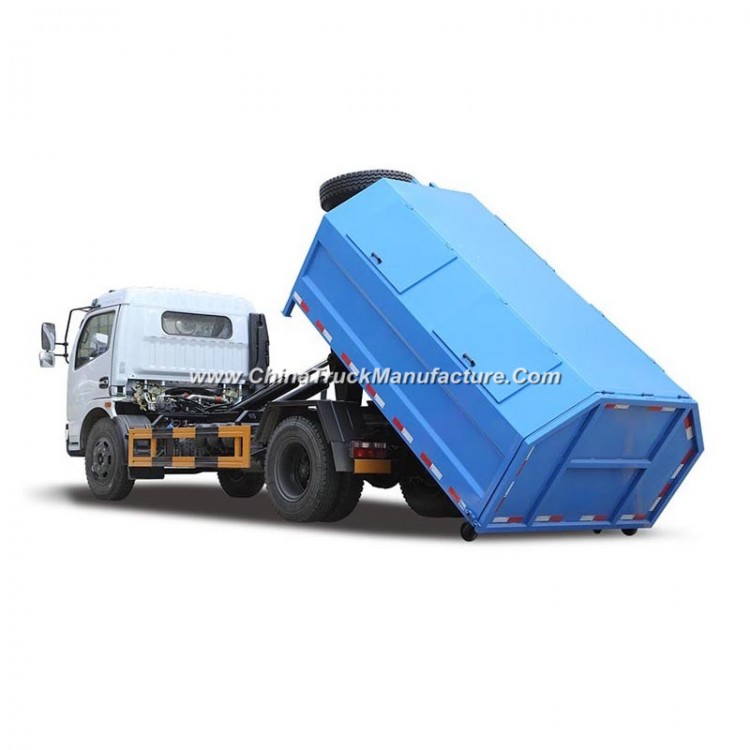 Dongfeng 4X2 6 Cbm Detachable Container Type Garbage Truck