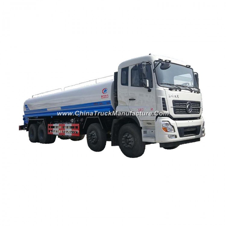 Heavy Duty Dongfeng 8X4 Drinking Water Delivery 25000 - 35000 Liter Water Truck