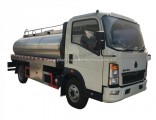 HOWO Light 4X2 5000liters Stainless Steel Truck Milk Tank