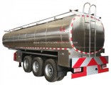 3 Axles 30000liters Stainless Steel 304 - 2b Tank Cooler Transport Milk Tanker Trailer Price for Sal