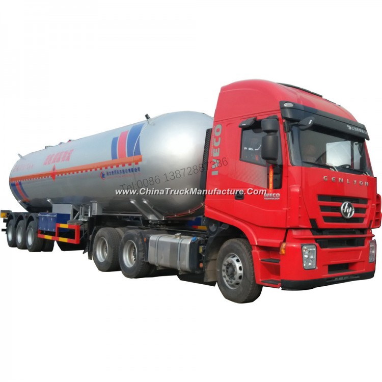 Chengli Clw Brand 3 Axles Pressure Vessel Propane 58.5m3 LPG Tanker Trailer 60000liters LPG Tank Sem