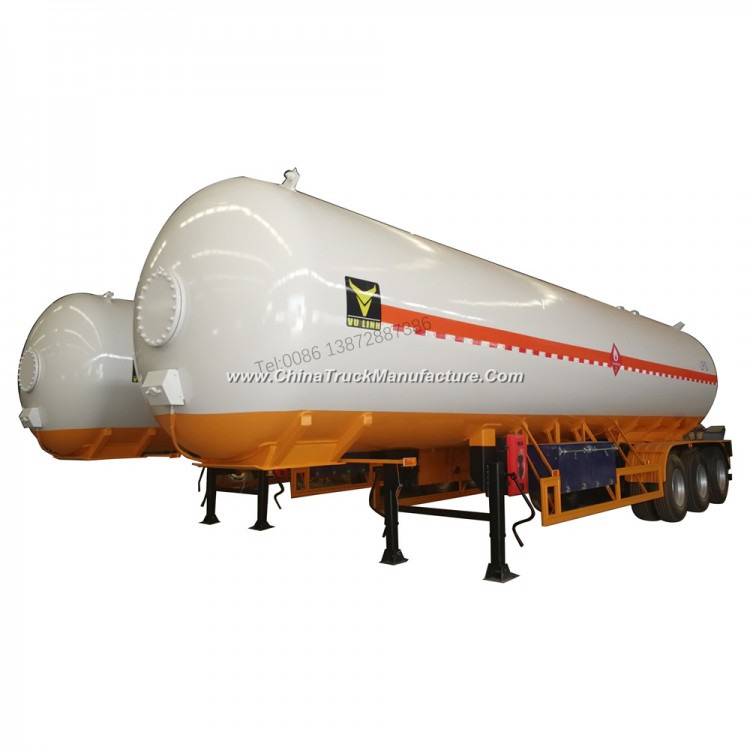 3 Axles 61.9m3 Tank LPG Semitrailer with ABS BPW Axles