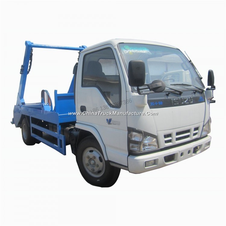 Isuzu 600p Small 4m3 5 Tons Swing Arm Garbage Truck for Sale