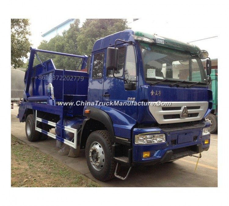 Sinotruk 4X2 Right Hand Drive 12cbm Refuse Collection HOWO Skip Loader Garbage Truck