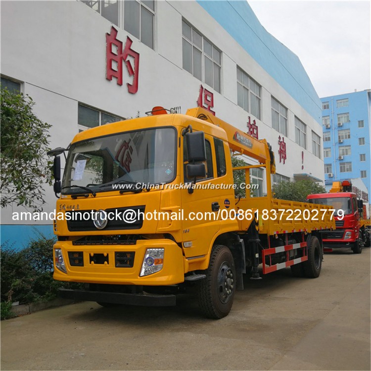 New Condition Dongfeng 15t Cargo Truck Mounted Crane