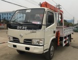 Dongfeng 4X2 Right Hand Drive 3.2tons 3 Tons Boom Truck Mounted Crane