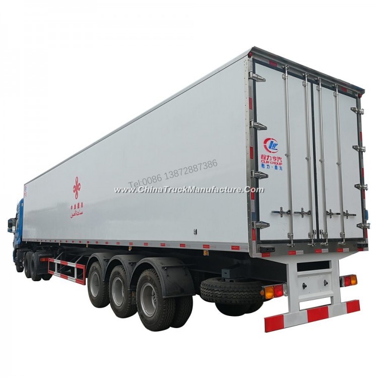 3 Axles 30tons 40tons -15 Degree Cooling Freezer Semi Trailer Refrigerator with Carrier Independent 