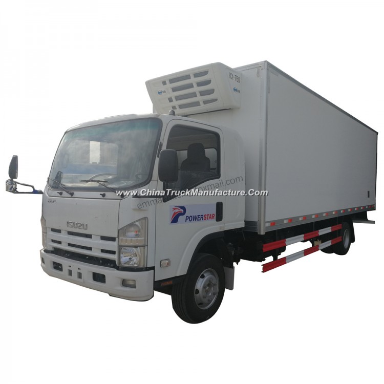 Isuzu 700p Type 4X2 7tons 8tons 10 Tons Freezer Refrigerated Fiberglass Truck Refrigerator Box