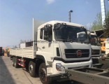 China 8X4 Heavy Duty 9.6 Meters Iron Wood Structure Dropside Lorry Truck