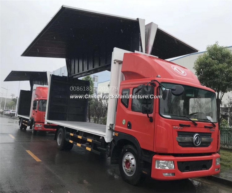 Dongfeng 4X2 Left Hand Drive /Right Hand Drive Two Sides Wing Van Truck